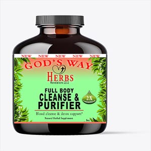 Dr. Sebi Inspired Full Body Detox Tonic: Organic Herbal Cleanse (8oz)