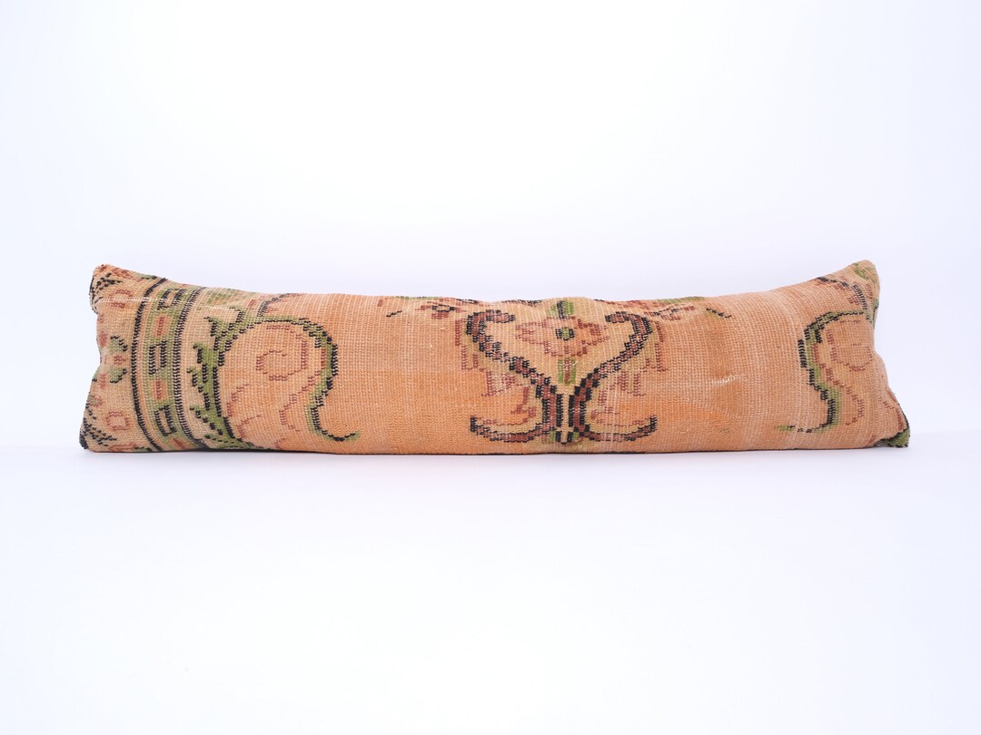 Lumbar Pillow Cover, Rug Lumbar Pillow Cover, Extra Long Lumbar Pillow