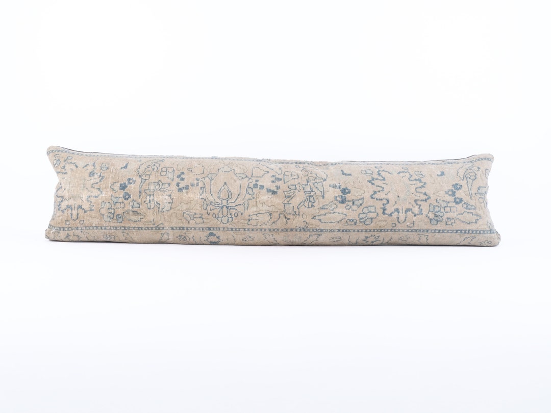 Long Pillow for Bed, Extra Long Pillow, Lumbar Throw Pillow, Boho