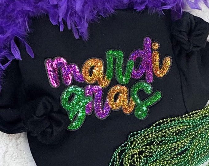 Mardi Gras Sequin Sweatshirt