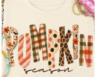 Pumpkin Season  T-shirt, Trendy Autumn Shirt, Fall Shirt
