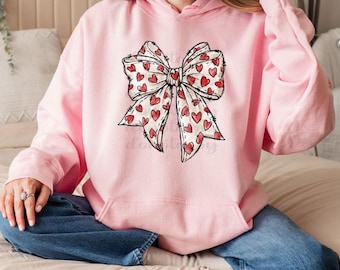 Red Heart Bow Valentine Shirt, Valentine’s Day