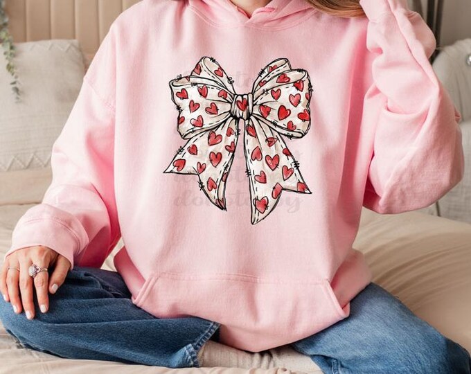 Red Heart Bow Valentine Shirt, Valentine’s Day