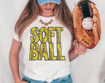Softball sequin patch shirt