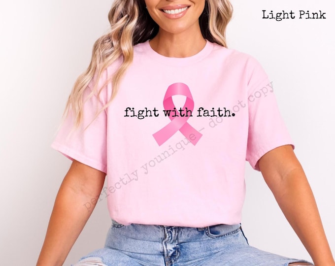 Faith Breast Cancer Awareness Shirt, Pink Ribbon Shirt