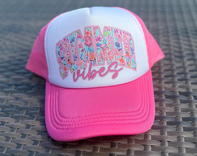 Summer Vibes floral Trucker Hat