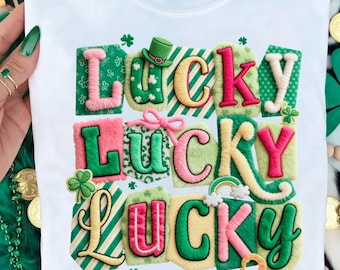Lucky, Lucky, Lucky tshirt, St. Patrick's Day