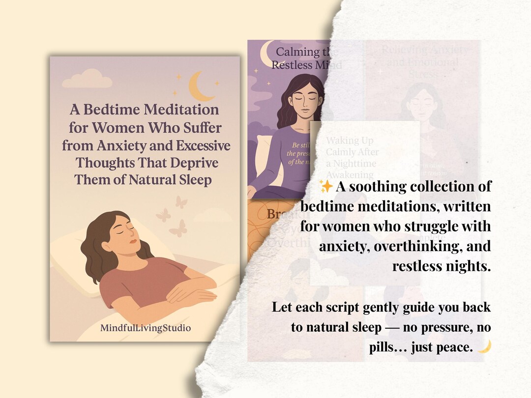 Image result for Bedtime Meditation Scripts for Women With Anxiety & Overthinking ...