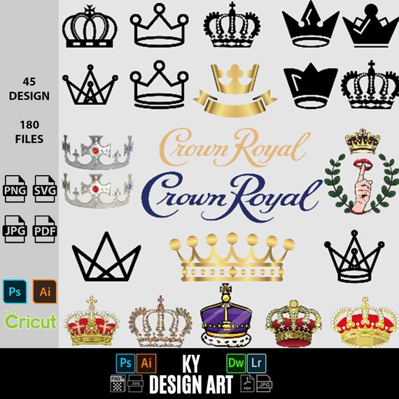 Crown Royal Svg Sticker Pack crown Royal Sticker Svg Etsy UK