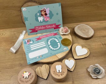 Tooth Fairy Letter Certificate Document Gold Coin Wobbly Tooth Baby Tooth Tooth Box Tooth Coin Gap Tooth Reward First Tooth Card