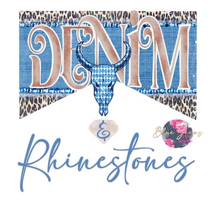 Distressed Country Western Png-Denim and Rhinestones Sublimation Download-Vintage Cassette Png, Malboro Png, Bull Skull Png
