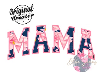 Floral Mama PNG, Retro Mom Png, Mama Png, Boho Mama Png, Mom Sublimation Png, Floral Sublimation, Mother’s Day Gift, Sublimation Design