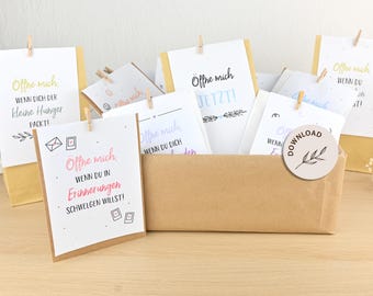 Colorful Open When Letters - 34 Open Me When - Gift Idea - INSTANT DOWNLOAD