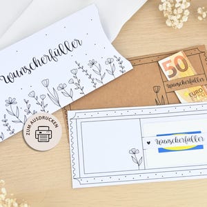 Wish Fulfiller - Biglietto con copertina - DIN lungo - Idea regalo per soldi e buoni regalo - SCARICA