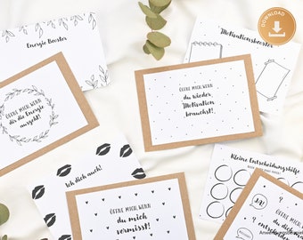 Cartas para imprimir, sobres, relación a distancia, idea de regalo para un amigo, aniversario, cumpleaños - DESCARGAR