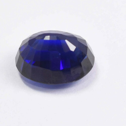 Certified Natural Flawless Blue Sapphire 13cts Loose gemstone Ceylon Oval shape Sapphire Jewelry shops making Faceted September birthstone