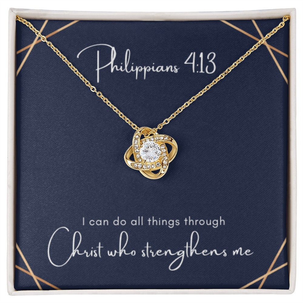Philippians 4 13 Necklace - Etsy