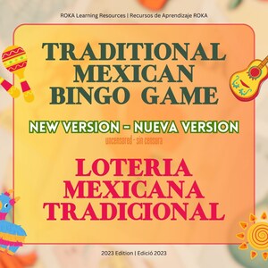 Sin Censura - Loteria Mexicana - Bingo mexicain traditionnel authentique | Jeu de Loteria imprimable | Cartes de loterie scolaire | Jeu de société familial