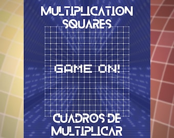 Printable Multiplication Squares Game | Learn Multiplications with this Grid Game for Students and Teachers | Digital Download