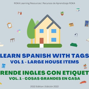 Learning Resources in Spanish | Recursos de Aprender Inglés | Fun Word Labels | Etiquetas Divertidas de Palabras