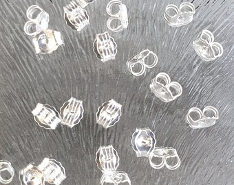 Sterling zilveren achterkantjes voor oorstekers, per 3 paar