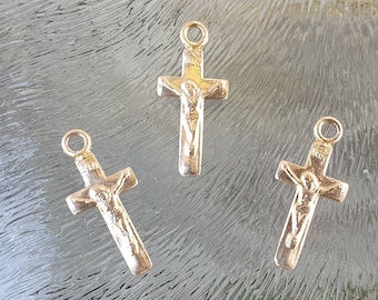 Goldfilled pendant, crucifix, 20 x 10 mm, each