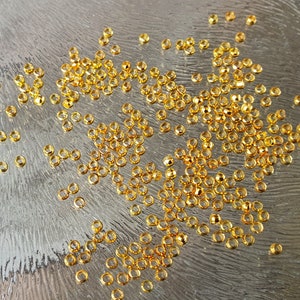 Knijpkraaltjes rond 1,5 mm, goudkleurig, per ongeveer 500 stuks afbeelding 1
