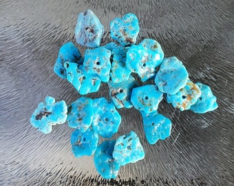 Turquoise kralen schijfjes, 10 mm, per 20 stuks