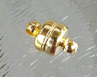 Cerradura magnética de oro, cilindro, 11 mm, por 5 piezas