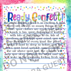 Ready Confetti Digital Postcards/Digital Download