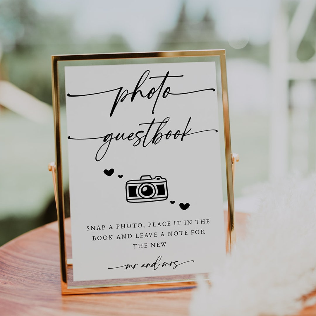 Photo Guestbook for Wedding Photo Guestbook Sign Wedding Etsy