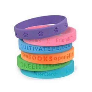 Debossed Silicone Wristband, Custom Silicone Wristband, Personalized Wristbands, Business Event Supplies, Custom Event Wristbands