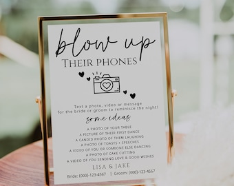 Blow up Their Phone Wedding - Etsy