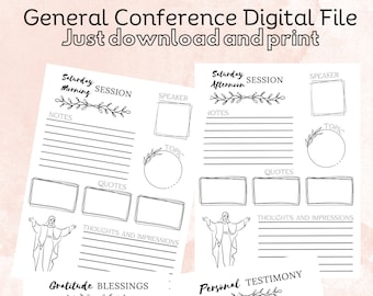 General Conference Note-Taking Digital File