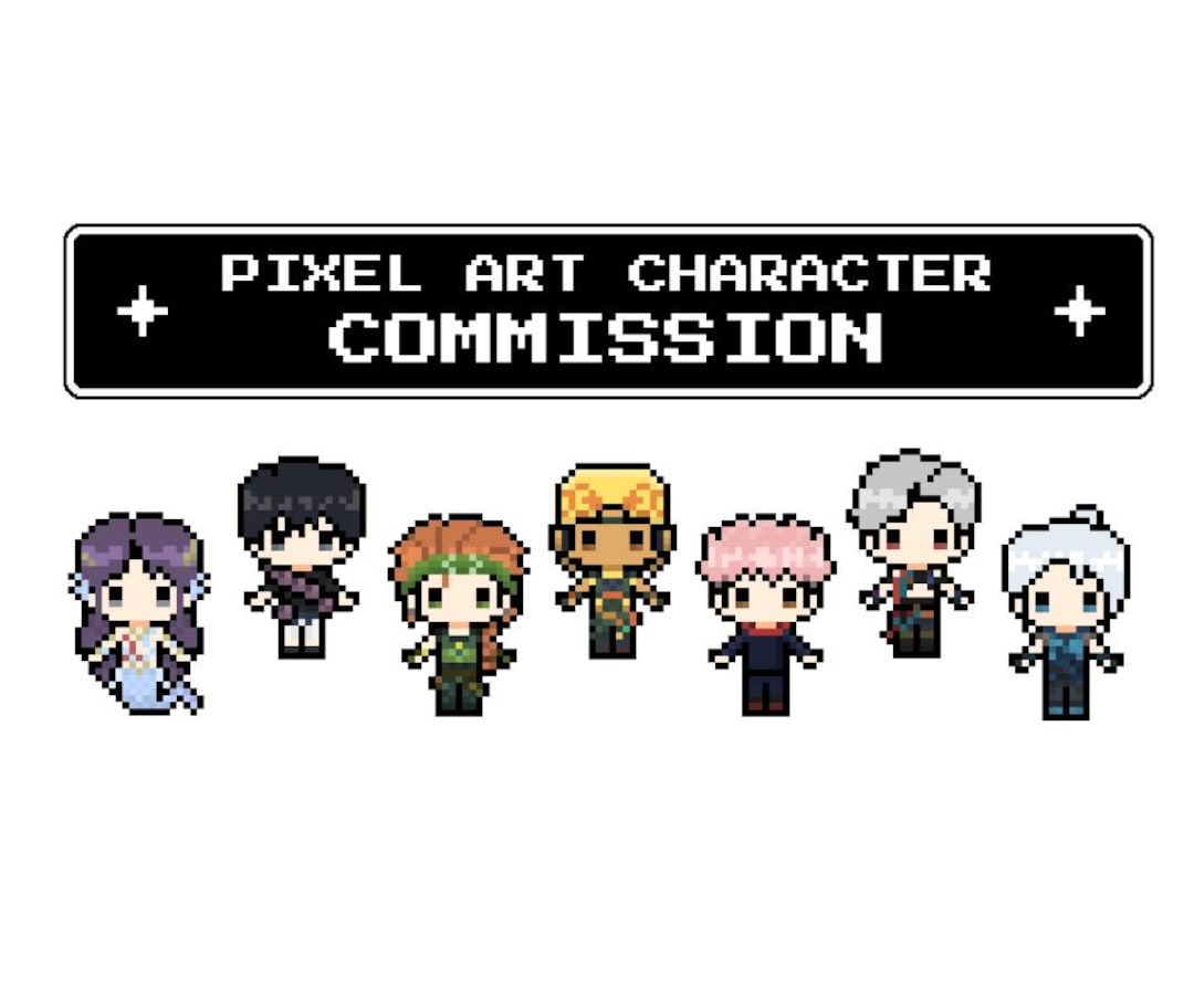 Custom Pixel Art Commission | 8-bit Retro Digital Portrait | OC, Real ...