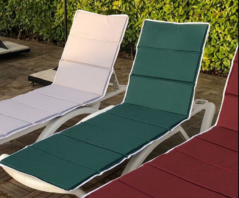Floating Sunbed Cushions Folding Green Color Waterproof Etsy
