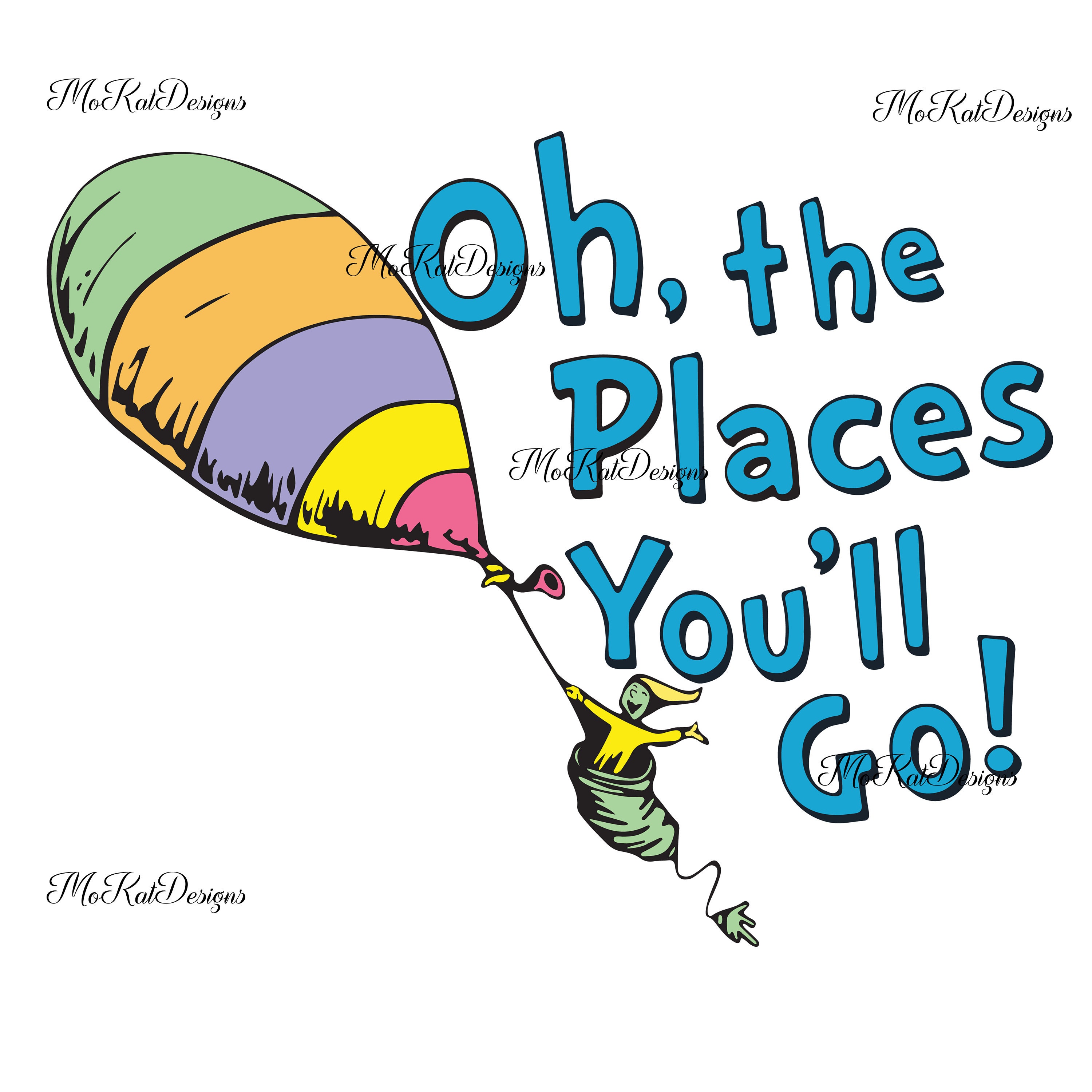 oh the places youll go clipart