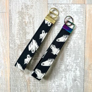 Black Glow Ghost Keychain Wristlet