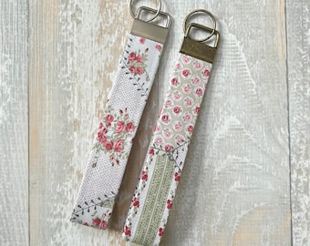 Flower Patchwork Keychain Wristlet