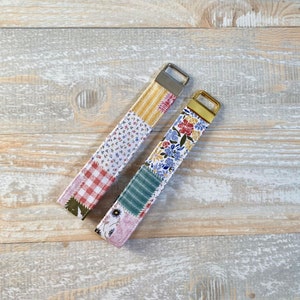 Patchwork Keychain Wristlet