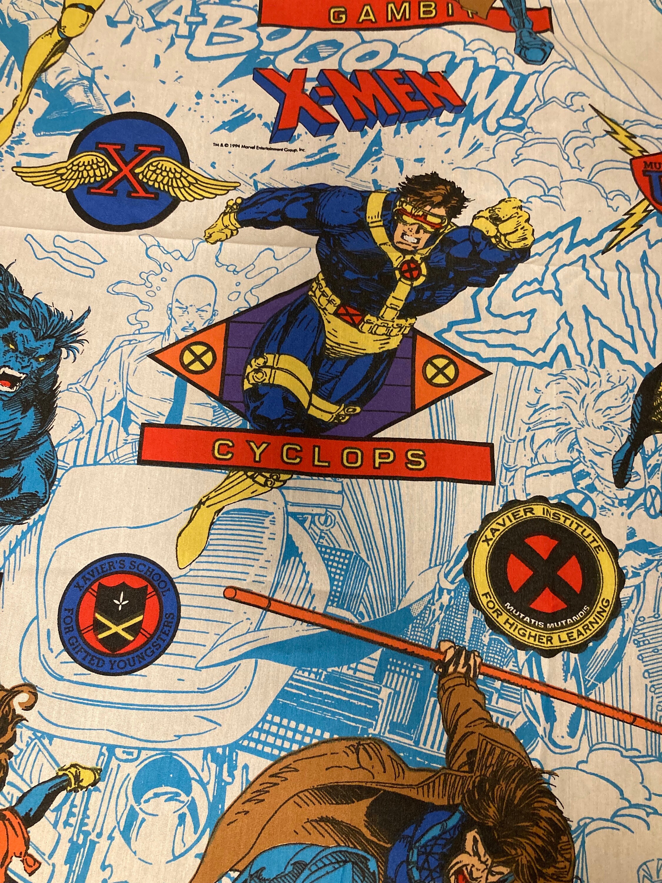 バットマン ✫コミックスタイルビンテージシーツ Vintage X-men Sheet 1994 Twin - Great Shape - Etsy