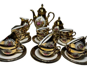 Antique Porcelain Gold Bavaria Coffee Set - Etsy Canada