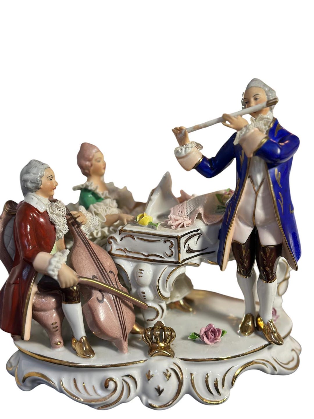 フィギュリン オーケストラ Porcelain Figurine Titled 'the Orchestra