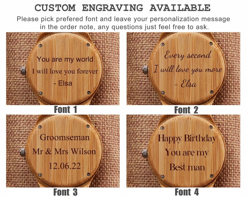 Customised Wooden Watch For Men, Personalised Husband Gift for Anniversary,Engraved Watch Box for Men,Watch Holder imagem 9