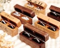 Engraved Wooden Ring Box Personalized 2-Slot Ring Box Wedding Ring Bearer Gift Anniversary Gift for Couple Custom Engagement Ring Box product logo