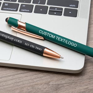 Custom Engraved Ballpoint Pen with Touch Head, Perfect Personalized Office Gift or Elegant Wedding Gift for Any Occasion, Gift for her