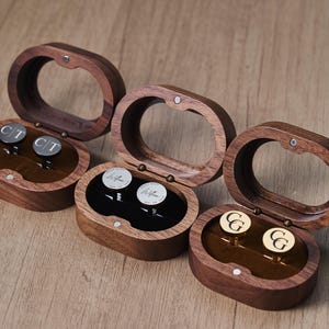 Groomsmen Gifts, Custom Groomsmen Cufflinks Set, Personalized Wedding Accessories for Men, Groomsman Proposal Gift, Engraved Gift for Him