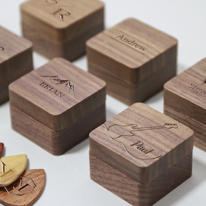Aangepaste houten plectrumdoos, gepersonaliseerde plectrumdoos opbergkoffer, organisator houten plectrumhouder, muziekcadeau voor gitarist muzikant
