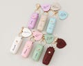 Personalized Lipstick Case Keychain with Mirror, Custom Name Lip Balm Holder, Bridesmaid or Mom Gift, Wedding Favor, 7 Color Options product logo