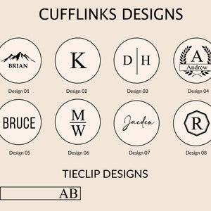 Manschettenknöpfe-Krawattenklammer-Box für Trauzeugen, personalisiertes Manschettenknöpfe-Krawattenklammer-Set, Monogramm-Hochzeitsaccessoires für Trauzeugen, Vater, Platzanweiser Bild 5